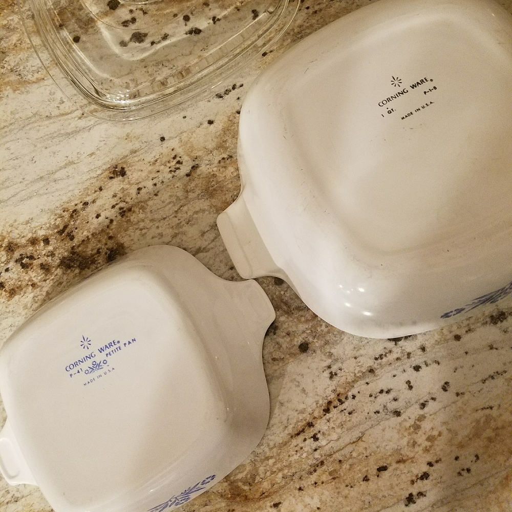 2 pc corningware blue cornflower - Picture 2 of 3